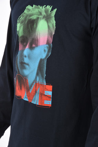 T-shirt stampata a manica lunga