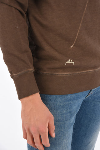 ACW faded effect crew-neck sweatshirt