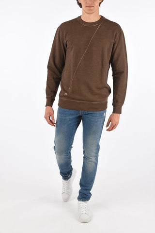 ACW faded effect crew-neck sweatshirt