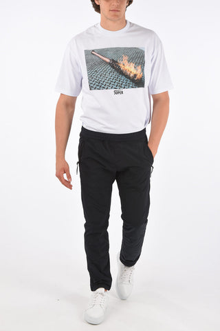 nylon drawstring waist pants