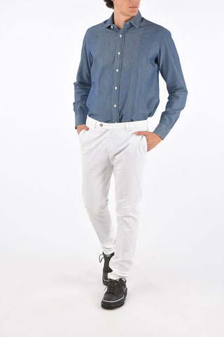 stretch cotton chinos