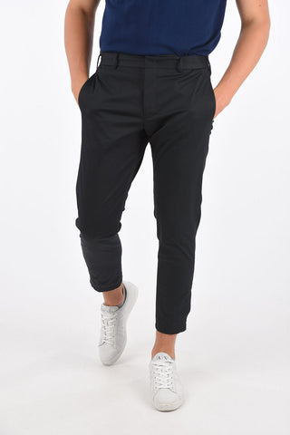 Stretch Cotton LAMDA Pants with Ankle Touch Strap 