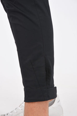 Stretch Cotton LAMDA Pants with Ankle Touch Strap 