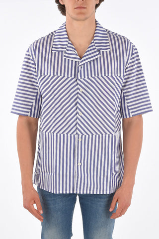 awning striped short sleeve shirt