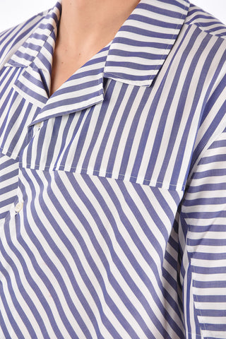 awning striped short sleeve shirt