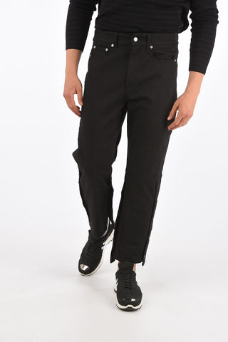 20cm straight fit jeans with Buttons ankle