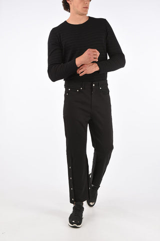 20cm straight fit jeans with Buttons ankle