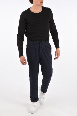 double pleat cuffed hem RUPERT trousers