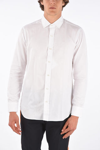 camicia a manica lunga collo francese