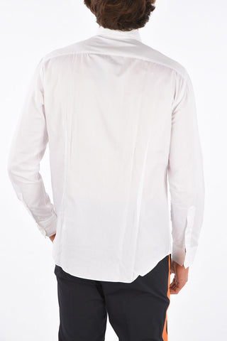 camicia a manica lunga collo francese