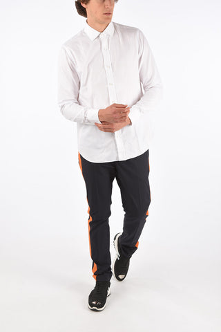 camicia a manica lunga collo francese