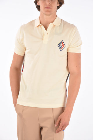 piquè cotton 2 button polo shirt