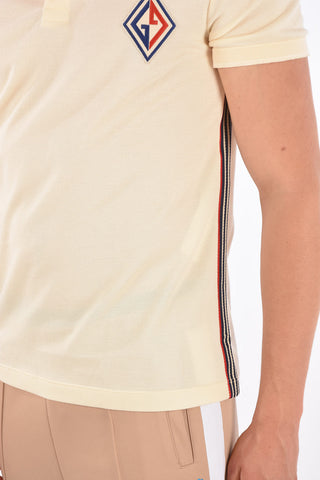 piquè cotton 2 button polo shirt