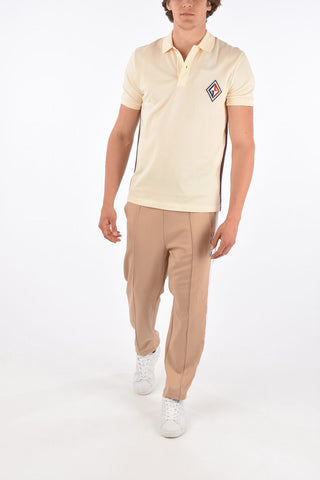 piquè cotton 2 button polo shirt