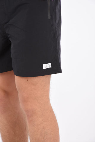 drawstring waist swim shorts