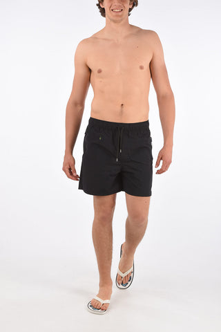 drawstring waist swim shorts