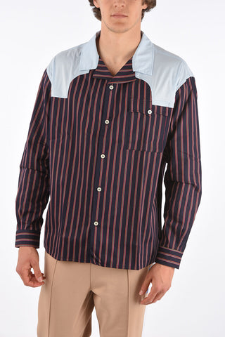 camicia a righe con taschino