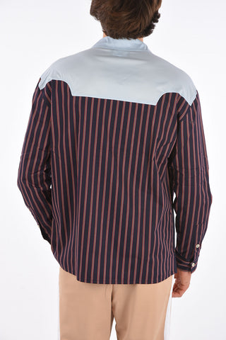 camicia a righe con taschino