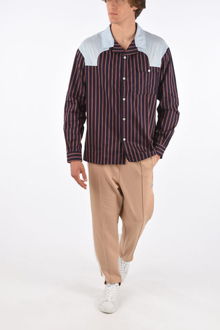camicia a righe con taschino