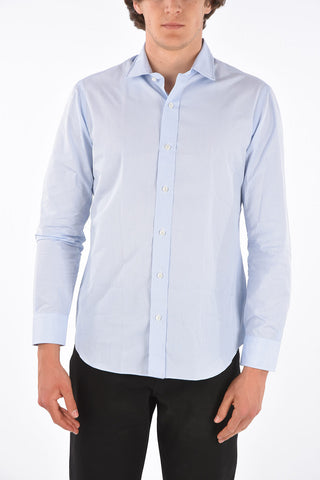 camicia in popeline collo francese