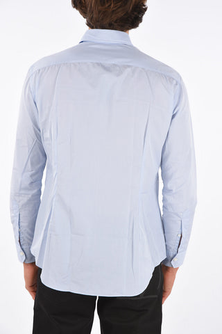 camicia in popeline collo francese