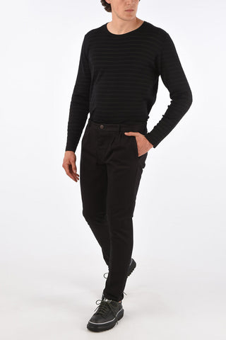 PENCES Mid-rise waist double pleat trousers