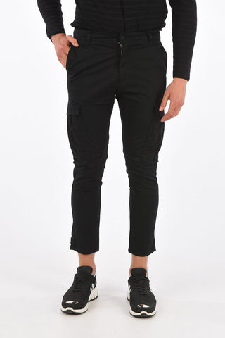 Cropped Mid-rise waist BUSH cargo pants