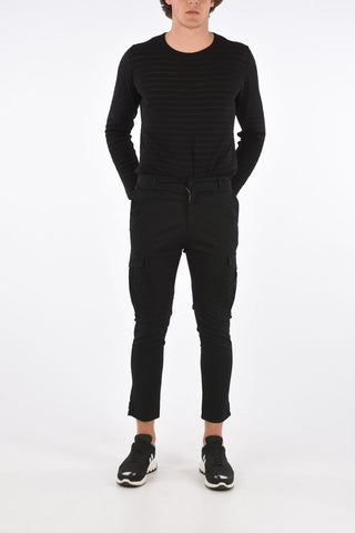 Cropped Mid-rise waist BUSH cargo pants