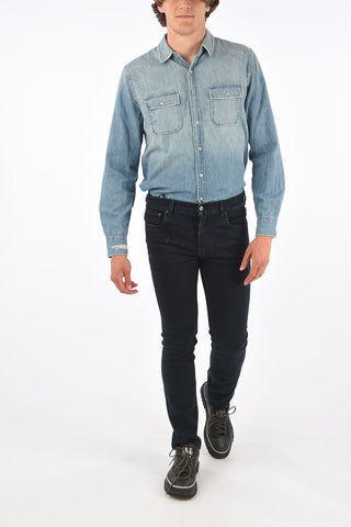 18cm Mid-rise waist slim fit jeans