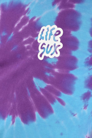 Tie dye effect crew-neck sweatshirt