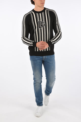 virgin wool crew-neck sweater