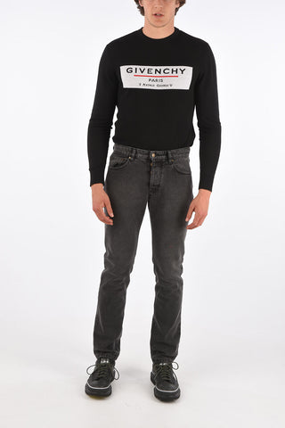 18cm Mid-rise waist straight fit jeans