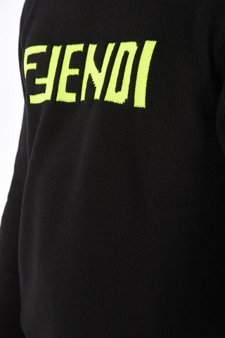 cashmere WORDING crew-neck sweater