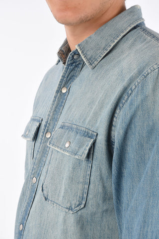 denim snap button REMINGTON shirt