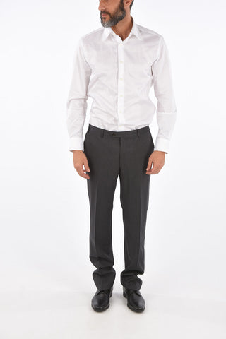 virgin wool LEADER belt loops trousers