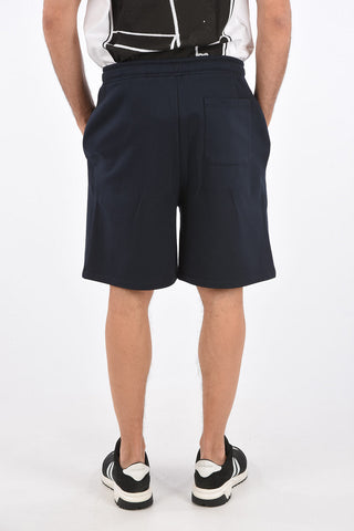 drawstring waist sweat shorts