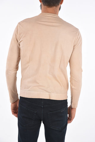 T-shirt henley a manica lunga