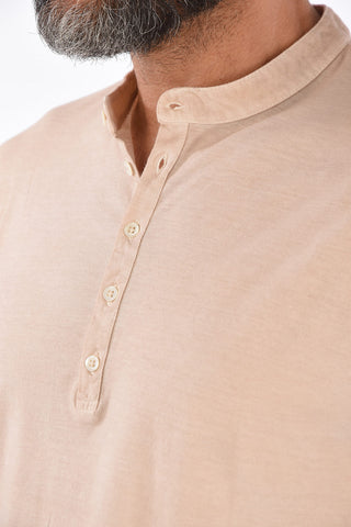 T-shirt henley a manica lunga