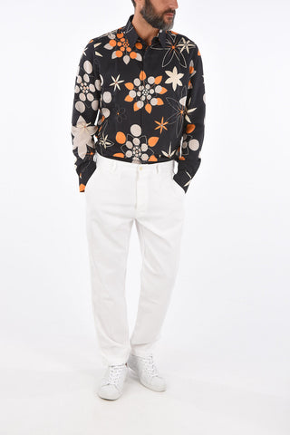 Mid-rise waist chinos