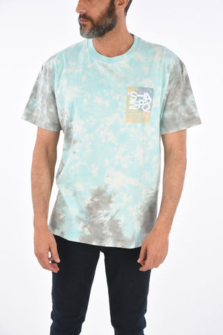tie dye effect crew-neck t-shirt