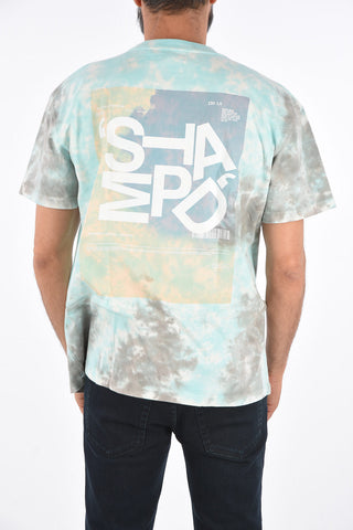 tie dye effect crew-neck t-shirt