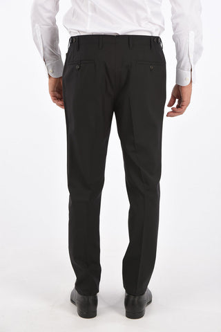 virgin wool ACADEMY belt loops trousers
