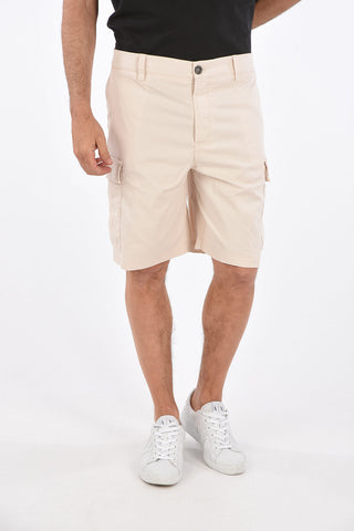 stretch cotton cargo shorts
