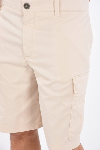 stretch cotton cargo shorts