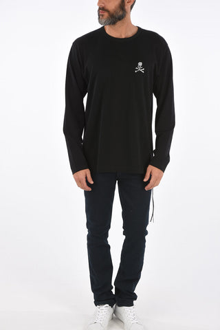 embroidered long sleeve t-shirt
