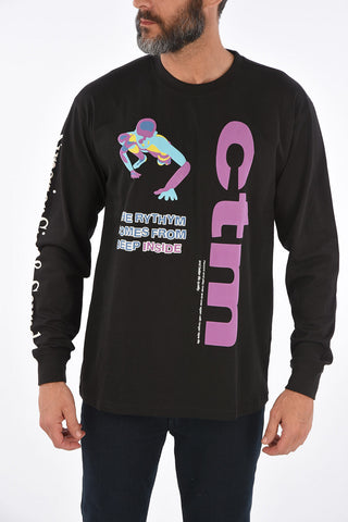 T-shirt a manica lunga stampata