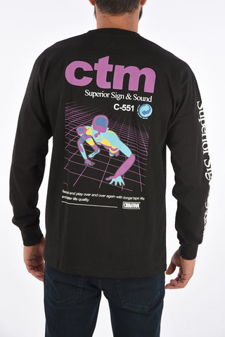 T-shirt a manica lunga stampata