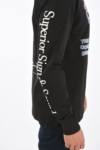 T-shirt a manica lunga stampata