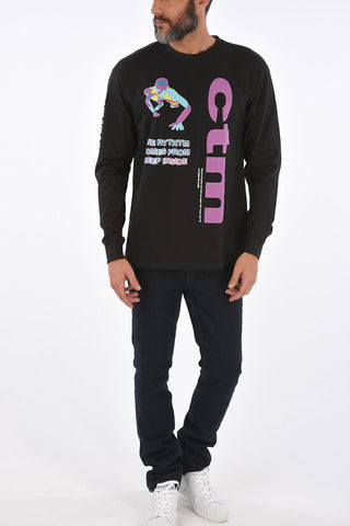 T-shirt a manica lunga stampata