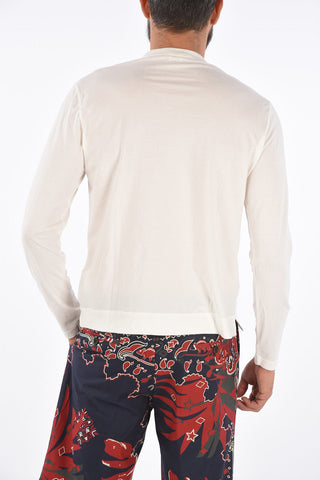 T-shirt henley a manica lunga